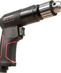 3/8 Inch Pneumatic Reversible Drill 1800 RPM With Rugged Sealed Ball Bearing Design, Jacobs Keyed Chuck, side view