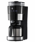 8 Cup Drip Coffee Maker With Built In Burr Grinder And Three Brew Strengths Adjustable Grind Size. Black with stainless steel carafe.