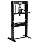 No Fuss Garage Beast 12 Ton Hydraulic H Frame Shop Press With Adjustable Height Table and Metal Stamping Plates black press machine