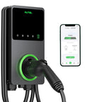 Level 2 EV Charger 50 Amp Smart AI Electric Vehicle Charger With Wi Fi And Bluetooth EVSE For Home Use Indoor Outdoor Car Charging Station