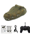 Flytec V002 RC Boat With Two Four G Remote Control Electric Racing Boat For Pools Realistic Crocodile Head Design with accessories