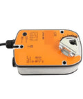 Top Shelf Rotary Actuator Delivering A Rock Solid 4 Nm Output For Hassle Free Hvac Ventilation Damper Control Works Flawlessly On Standard Ac 24v Or Dc 24V Wiring, showing wiring connections and orange face.