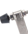 Close-up of Stainless Steel Toggle Clamp With 100Kg Holding Capacity for DIY projects, showing the ergonomic handle and metal finish.