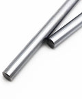 Four Pack 8 mm By 400 mm Case Hardened Chrome Linear Rods For 3D Printers DIY CNC Machines Precision Shafts With Chrome Plating Hrc 62 Tolerance From 7.97 To 7.995 Mm, close-up view.