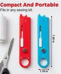 4 In 1 Sewing Threader Tool With Seam Ripper Needle Threader Magnifying Glass And Magnetic Sewing Accessory Blue