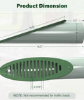 Diagram of Green 4 Inch Angled Yard Drain Grate For Sump Pump Discharge And Downspout Extensions Yard Drain Emitter dimensions.