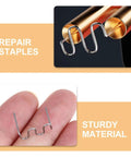 Healvian 100 Piece 0.8mm Wave Shaped Hot Car Bumper Repair Staples For Automotive Plastic Welding Kit shown with sturdy wave staple.
