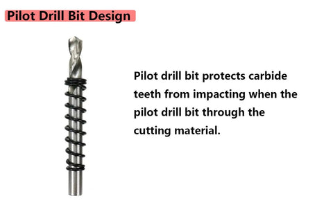 Hole Saw Kit 1.5 Inch Cutter With Carbide Tip 38mm Diameter For Cutting Stainless Steel Iron Copper Brass Includes pilot drill bit