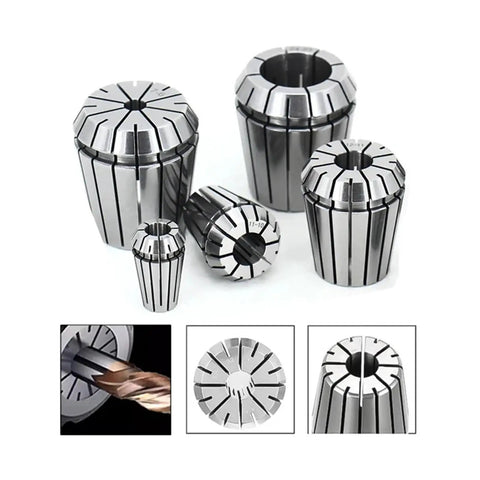Top Tier Spring Collet For CNC Milling And Engraving Machine With ER11 ER20 ER32 Precision Holders in various sizes.