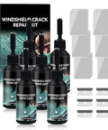 Easy Car Windshield Chip Repair Kit For Quick Fixes With Glass Crack Gone 2024 Edition Star Shaped Crack Repair Fluid Included Six Pack Set