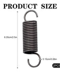 Pair Of Heavy Duty Steel Recliner Springs Featuring Half Inch Tension Coils, 2.5 inch size, durable steel, ideal for furniture fixes.