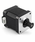 High Torque Nema 17 Y Axis Stepper Motor Sweet Drop In Swap compatible with Kobra Series in black with silver flanges.