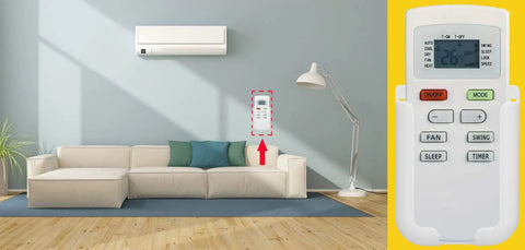 Dead Simple Replacement Remote Control For Koldfront Air Conditioner Wac6002wco Yx1f5f1 With Sturdy Wall Mount Bracket Dual Fahrenheit Celsius Display