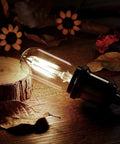 E26 LED Filament Bulb 4W Equal 40W Non Dimmable Transparent Antique Clear Edison Tubular Light Bulb 2700K Warm White