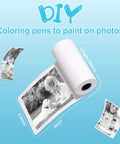 10 Roll Print Paper Refill For Kids Instant Camera That Fits Most Mini Photo Cameras, 4 x 2.2 Inch Thermal Paper, Each Roll Delivers About 60 Photos, Quick Easy Install, Great For On The Go Fun. roll with 4 x 2.2 inch thermal photo paper