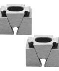 Premium CNC Machining Center Side Clamp With Precision Wedge Stop Block For Milling Operations ensuring accurate positioning and reliable cam action clamping on steel and aluminum workpieces.