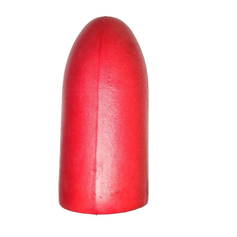 Red buoy representing PVC Foam Canoe Outrigger Stabilizer Buoy For Boat Fishing Standing Water Float Yellow, 27 Cm Length And 12 Cm Diameter