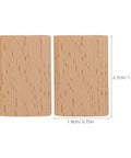 Wood Biscuit Alternative Tenons For Cabinet Making, Pro Grade Joinery Kit, 100 Pcs Brown Solid Wood Connectors For Easy, Accurate Fit And Smooth Installation In Furniture Assembly. Two brown solid wood tenons, 2.7cm x 1.9cm