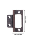 Close-up of one hinge from Set Of 10 Heavy Duty 304 Stainless Steel Wardrobe Cabinet Hinges No Wobble With Thickened Quiet Flush Mount
