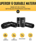 Half Inch Drive Deep Impact Socket Set 19-Piece Workhorse Cr-V Steel with black phosphate coating for durability and strength