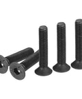 M3-0.5x16mm Flat Head Socket Cap Screws 50 Pack Hex Socket Countersunk Bolts Full Thread Carbon Steel Black Oxide