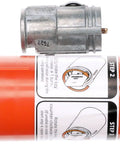 Key Relearn Ignition Lock Cylinder Replacement with Exclusive Plug And Play Coding Tool shown in silver with instructions.