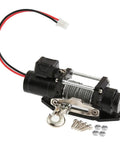 Ultimate Metal Electric Winch For 1/10 Scale SCX10 Traxxas TRX4 Defender D90 Off Road Crawler Jeep Upgrade with sealed gearbox.