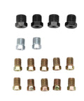 Assorted fittings for 25ft Copper Plated Brake Line Tubing 3 16 Inch OD With Fittings For Cars And Trucks, different finishes