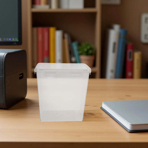 Filament Storage Box For 3D Printer With Drying System And Airtight Waterproof Seal 5.8L Capacity on a wooden desk