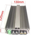 Heavy Duty DC To DC Boost Converter Fast Charge Hub 12V To 28V Adjustable Up To 40 Amps sleek aluminum design with dimensions