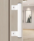 205mm Aluminum Alloy Sliding Door Handle Durable Rustproof Long Pull Handle For Glass Doors Balcony Bathroom Barn Closet Furniture Modern Metal Design In Black White Or Gray With Smooth Rounded Tube For Comfortable Grip