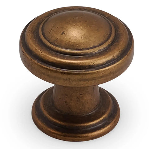 Antique Brass Cabinet Knobs: 10 Pack Set for DIY