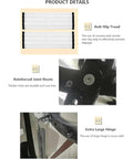Product details showing anti-slip treads, reinforced rivets, and extra large hinge for Heavy Duty Electric Pull Down Attic Stairs Folding Loft Ladder Telescopic Ceiling Access Built Like A Tank Zero Wobble Smooth Operation Pro Grade Setup.