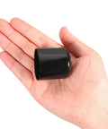 One And One Quarter Inch ID Round Rubber End Caps Pack Of 12 Black PVC Bolt Covers For Metal Tubes And Rods Dope Protection Caps Flexible Screw Thread Covers Corrosion Resistant Lightweight Easy Fit For DIY Projects, hand-held black cap
