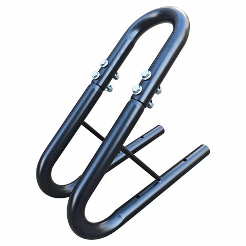 4 Bolt No Wobble Wheel Chock For Motorcycles And Dirt Bikes, Heavy Duty 3.5 Inch Wide, Powder Coated Steel, Beefy Steel Build