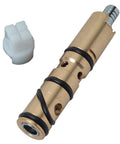 Brass Stem Cartridge Repair Kit For 1200 And 1200B Single Handle Faucets With Retainer Clip Includes Replacement Cartridge And Clip For A Fast No Fuss At Home Fix image showing brass cartridge and white retainer clip