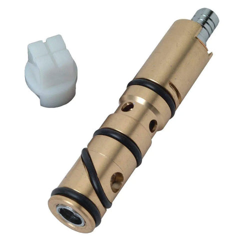 Brass Stem Cartridge Repair Kit For 1200 And 1200B Single Handle Faucets With Retainer Clip Includes Replacement Cartridge And Clip For A Fast No Fuss At Home Fix image showing brass cartridge and white retainer clip