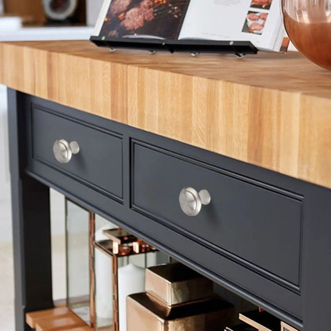 Kitchen drawer with Stainless Steel Cabinet Door Handles Set Of 4 With Hidden Buckle Drawer Pulls And Furniture Hardware Gear in Gun Grey