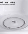 12 Inch Glass Microwave Plate Replacement Built To Last, Heavy Duty Heat Resistant BPA Free Dishwasher Safe Compatible With W10337247 W11367904 W11291538 Turntable Tray inside microwave