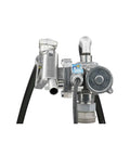 Heavy Duty 8 GPM Electric Fuel Transfer Pump With Spin Collar And Manual Shut Off Nozzle For Gasoline And Diesel 12 Volt close-up view