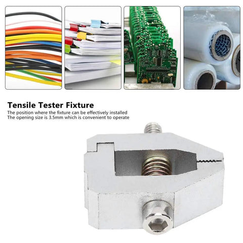 Beefy Stainless Steel Push Pull Force Fixture With Heavy Duty 500N Load Capacity For Tensile Testing Precise Durable Versatile Clamp Tool For Material Testing And Lab Use, 3.5mm opening