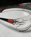 Clear Lightweight Safety Glasses With Adjustable Arms And Soft Nose Pad Built For All Day Comfort Eye Protection
