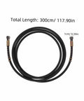 High Pressure Steam Hose For Iron Replacement No Fuss Flexible High Temperature Resistant Durable Steam Iron Tube, 300cm length