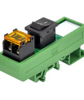 Rail Mount Rocker Switch Module For 10 Amp Power, Compatible With 250VAC Or 50VDC, One Channel, Easy On Off Rocker