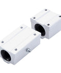 2 Pcs Linear Bearing Slides SCS6UU SCS12UU Bore 6mm And 12mm Ultra Smooth Pro Glide For CNC Parts And 3D Printer Parts Precision Machine Tools High Quality Guide Rails For Smooth Motion, white aluminum bearing blocks