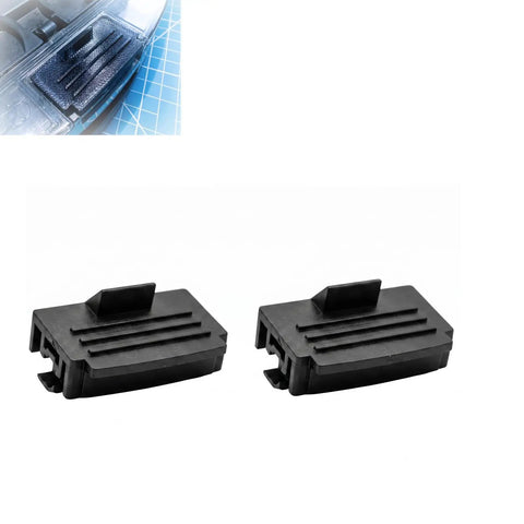 Heavy Duty Dust Bin Clip Replacement, black TPU clips for robot vacuum, prevents detachment during mopping, two pieces.