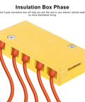 Heat Resistant 5 Pole E Bike Motor Controller Junction Box With Insulated Wire Organizer For Tangle Free Quick Wiring On Electric Bikes And Trikes, Heavy Duty Weatherproof Cable Hub