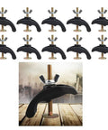 Heavy Duty Arcuate Press Plate Clamp For CNC Engraving Machine Fixture Hold Down Tool With Tough Butterfly Nut, black steel and nut view, easy to use.