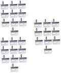 Heavy Duty Corner Hinge Set For Barn Doors Cabinets And Gates Concealed Metal Hardware With Silver Latch Durable Shed And Cupboard