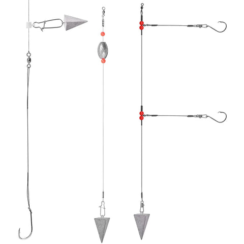 Saltwater Pyramid Sinkers For Surf And Pier Fishing Durable Triangular Weights That Hold In Sand And Strong Currents Tapered Point Design